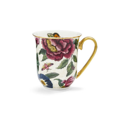 Creatures of Curiosity Cream Floral Mug Creatures of Curiosity Cream Floral Mug